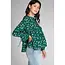 Nalleah Long Sleeve Tiered Blouse - Green