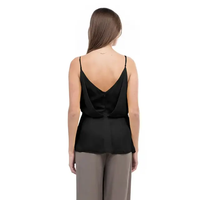 Nahilla Woven Cami - Black