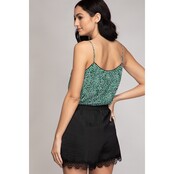 Nellah Leopard Cami - Green