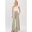 Modal Jersey Wide Leg Pants - Moss Green