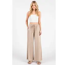 Modal Jersey Wide Leg Pants - Coco