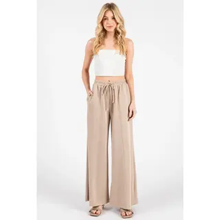 Modal Jersey Wide Leg Pants - Coco