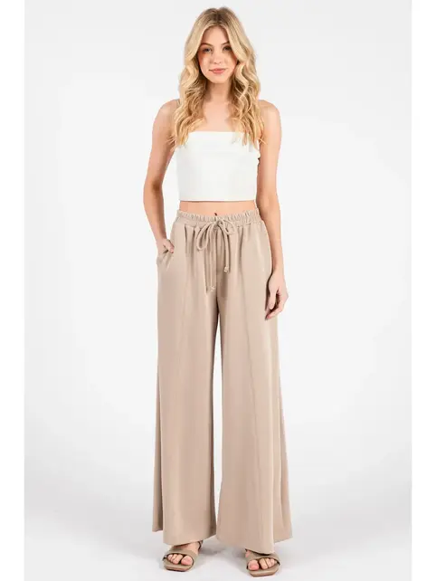 Modal Jersey Wide Leg Pants - Coco