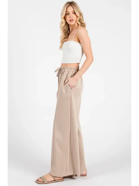 Modal Jersey Wide Leg Pants - Coco