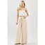 Modal Jersey Wide Leg Pants - Stone