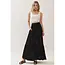 Ruffled Tiered Maxi Skirt - Black