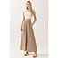 Woven Wide Leg Pull On Pants - Sand