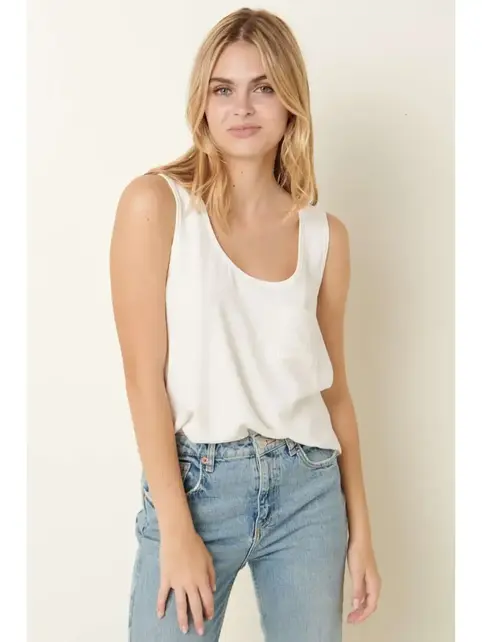 Minna Scoop Neck Pocket Tank