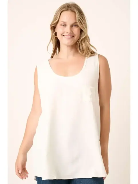 Plus Minna Scoop Neck Pocket Tank