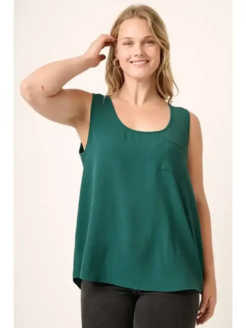 Plus Minna Scoop Neck Pocket Tank
