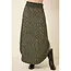 Leopard Print Maxi Skirt - Olive