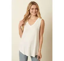Bamboo V Neck Sleeveless Top
