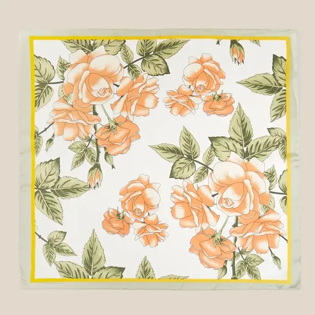 Rose Garden Bandana Scarf - Green