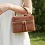 Fashion Boxy Crossbody Bag - Brown