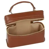 Fashion Boxy Crossbody Bag - Brown