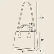 Simple Suede Square Shoulder Bag - Black
