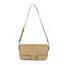 Buckle Flap Shoulder Bag - Stone