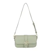 Buckle Flap Shoulder Bag - Green
