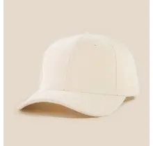 Solid Tone Soft Fabric Trucker Hat - Ivory