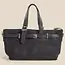 Leather Buckle Strap Detail Tote Bag - Black