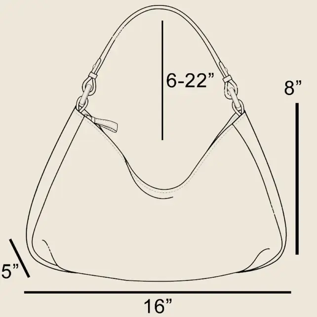Leather Buckle Strap Detail Tote Bag - Black