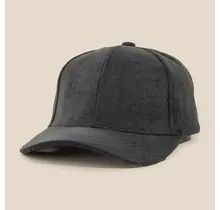 Solid Tone Soft Fabric Trucker Hat - Black