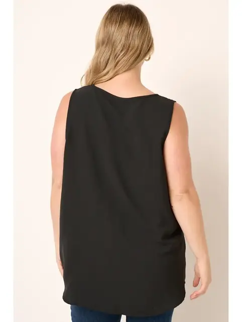 Plus Minna Scoop Neck Pocket Tank