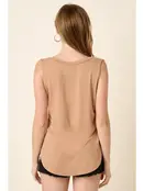 Bamboo V Neck Sleeveless Top