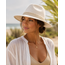 Intricate Braided Band Fedora Hat - Ivory