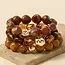 Metallic and Marble Acrylic Beads Bracelet - Brown