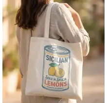 Sicilian Lemons Tote Bag - Yellow