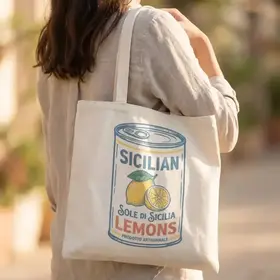 Sicilian Lemons Tote Bag - Yellow