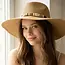 Assorted Beads Summer Straw Hat - Khaki