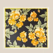 Rose Garden Bandana Scarf - Black