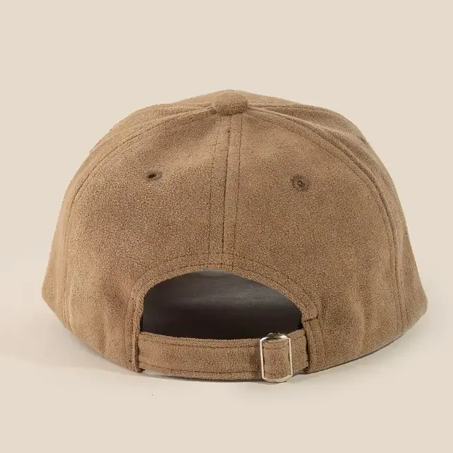 Solid Tone Soft Fabric Trucker Hat - Brown