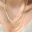 Titanium Steel Non-Tarnish Layered Chain Necklace | 40NK328