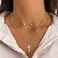 18K Stainless Steel Tarnish Free Cross Necklace | 40NK370