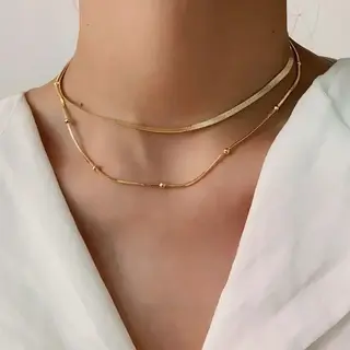 Stainless Steel Waterproof Tarnish Free Necklace | 40NK320