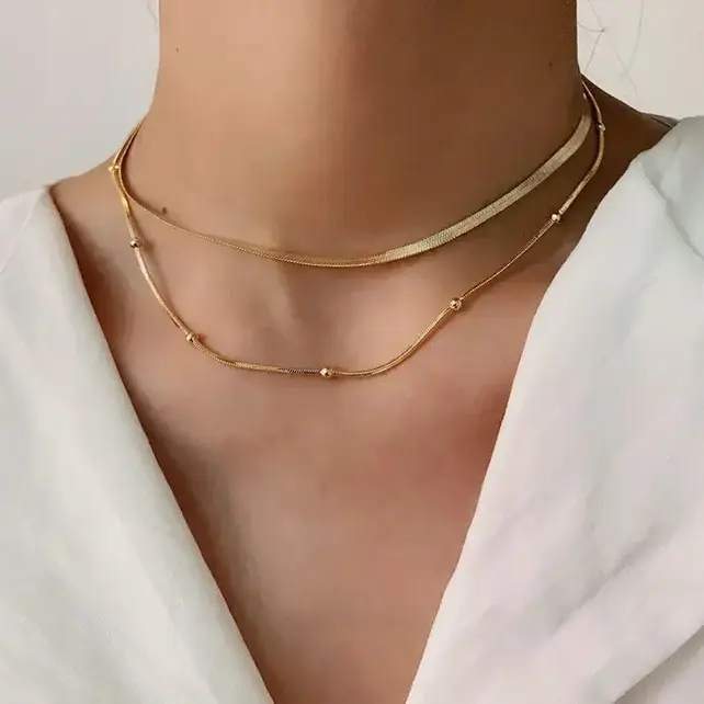 Stainless Steel Waterproof Tarnish Free Necklace | 40NK320