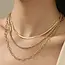 18K Stainless Steel Tarnish Free Layered Necklace | 40NK9390