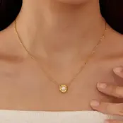 18K Stainless Steel Tarnish Free Pearl Necklace | 40NK9544