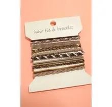 Boho Dual Function Knot Bracelet Hair Ties | 40BH103