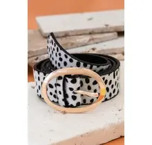 Classic Oval Buckle Leather Belt | 40BT609