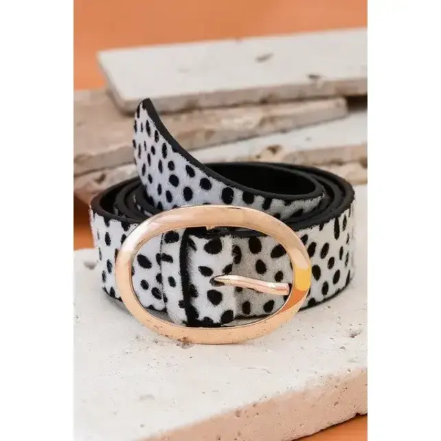Classic Oval Buckle Leather Belt | 40BT609