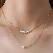 18K Stainless Steel Tarnish Free Pearl Necklace | 40NK381