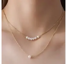 18K Stainless Steel Tarnish Free Pearl Necklace | 40NK381