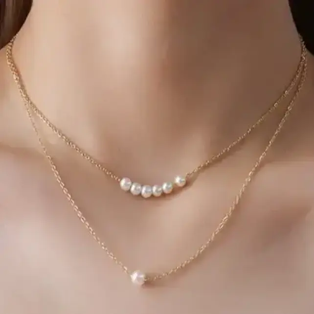 18K Stainless Steel Tarnish Free Pearl Necklace | 40NK381