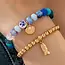 Nautical Blue Beaded Stretch Bracelet Set | 80B1705
