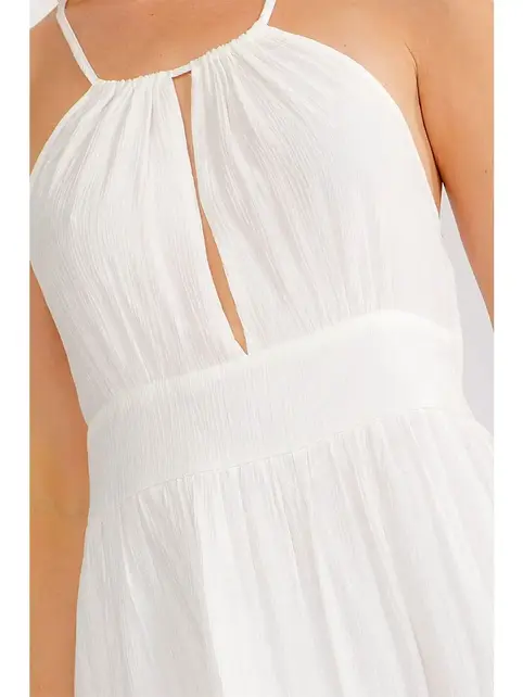Julia Open Back Smock Dress - Off White
