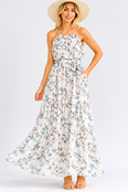Albie Sleeveless Ruffle Maxi Dress - Blush